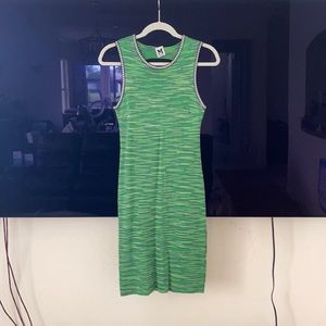 NWOT Missoni form fitting green dress
